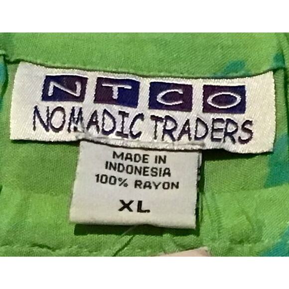 Nomadic Traders NTCO Key Lime Green Boho Maxi Skirt Women’s XL NWT - Picture 2 of 5